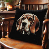 Stickdatei Beagle "Hailey" - realistisch - FÜR DUNKLE STOFFE