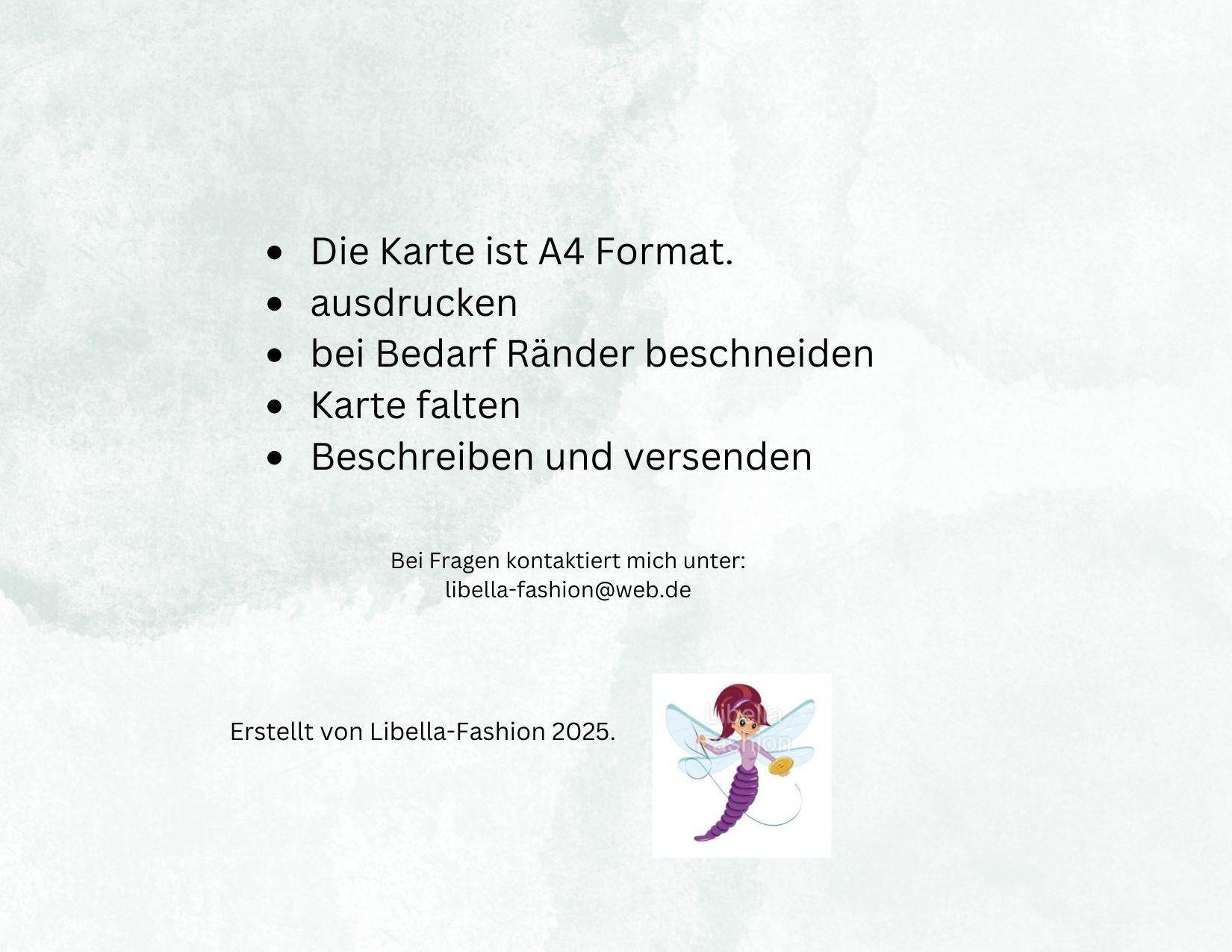 Geburtstagskarte 2 download Geburtstag Karte Grußkarte A4 digitaler Sofortdownload zum selbst ausdrucken pdf - Sewando