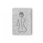 Stickdatei Frau Rücken, LineArt, Redwork, Silhouette, drei Größen - Sewando
