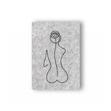 Stickdatei Frau Rücken, LineArt, Redwork, Silhouette, drei Größen - Sewando