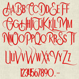 Stickdatei Schrift ca.55 mm Buchstaben Set 989 - Sewando