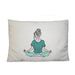 Stickdatei Yoga, LineArt, Redwork, Silhouette, drei Varianten - Sewando