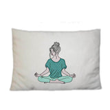 Stickdatei Yoga, LineArt, Redwork, Silhouette, drei Varianten - Sewando