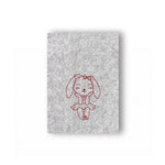 Stickdatei Hasenmädchen, LineArt, Redwork, Silhouette, drei Größen, zwei Varianten - Sewando