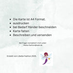 Einladungskarte 14 Schuleingang Einladung Schuleinführung zu ausmalen A4 digitaler Sofortdownload zum selbst ausdrucken - Sewando