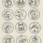 Stickdatei Sternzeichen Horoskop Button Set 980 - Sewando