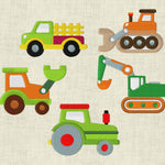 Stickdatei Auto Baufahrzeuge Set 150 - Sewando