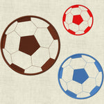 Stickdatei Fussball Applikation Set 182 - Sewando