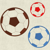 Stickdatei Fussball Applikation Set 182 - Sewando