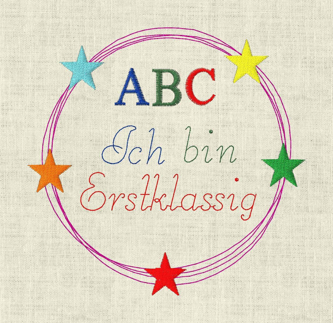 Stickdatei Einschulung Schulkind Set 549 - Sewando