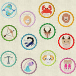 Stickdatei Button Sternzeichen Horoskop Set 251 - Sewando