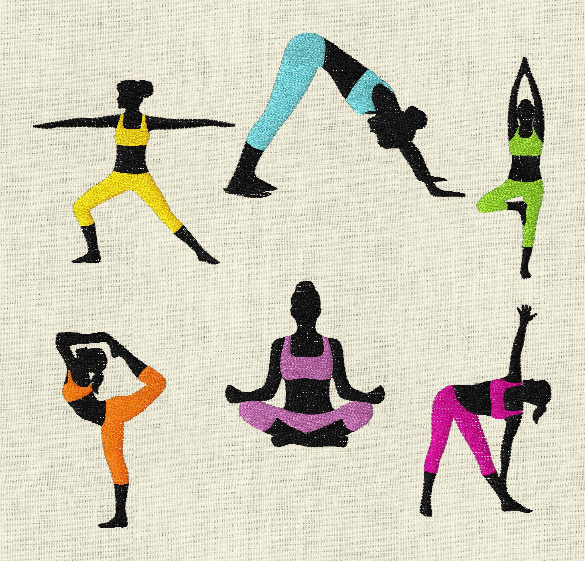 Stickdatei Yoga Set Set 286 - Sewando