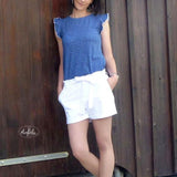 Stylishes Schnittmuster Hose Lexy (Gr. 34-52) mit modernem Schnitt, elastischem Bund und praktischen Tasche - Sewando