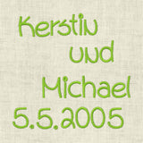 Stickdatei ABC ca. 5cm Buchstaben Schrift Alphabet Set 461 - Sewando
