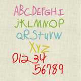 Stickdatei Schrift " Kinderschrift " ca. 25mm Set 627 Schönschrift  ABC