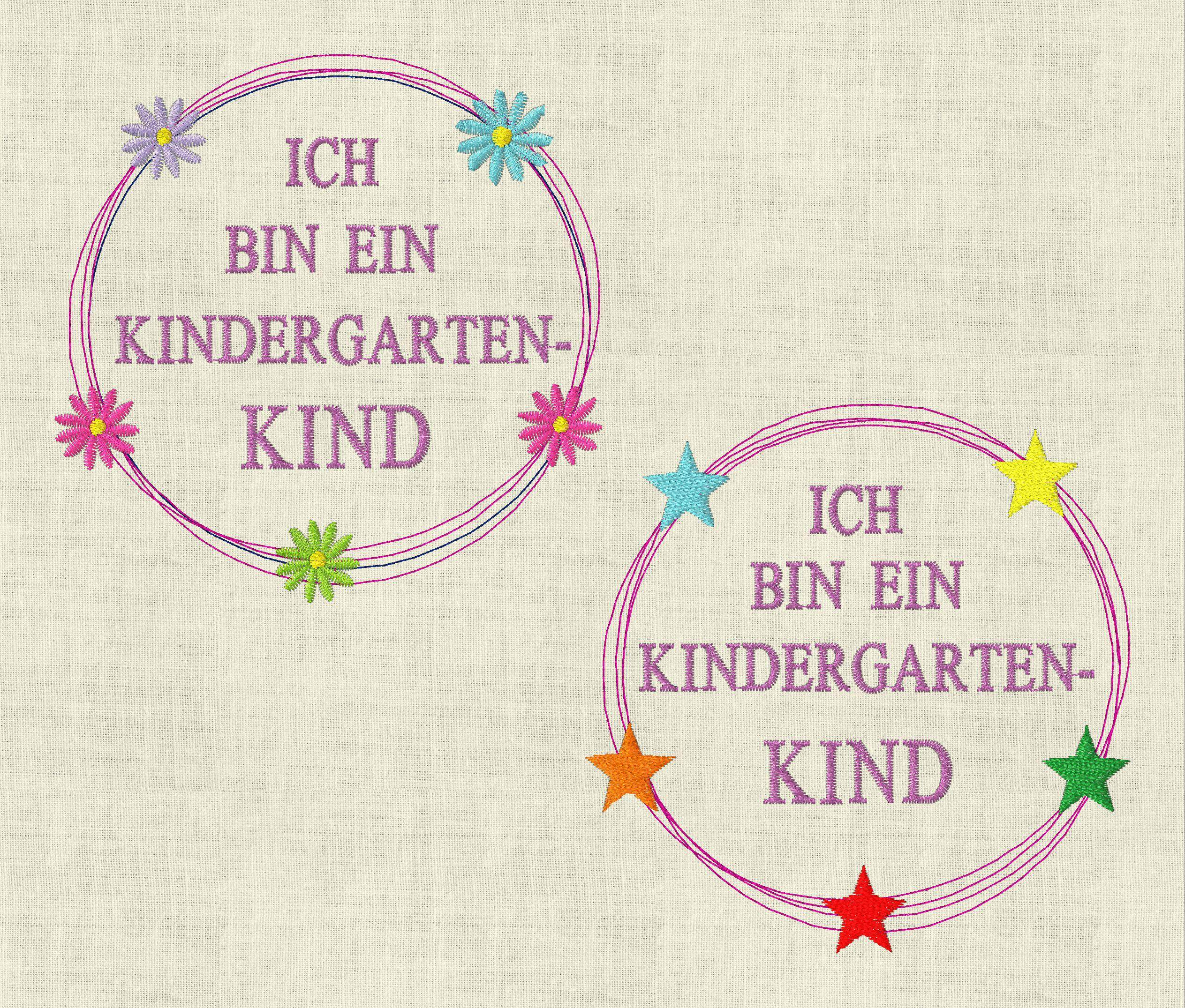 Stickdatei Ich bin ein Kindergartenkind Set 563 - Sewando