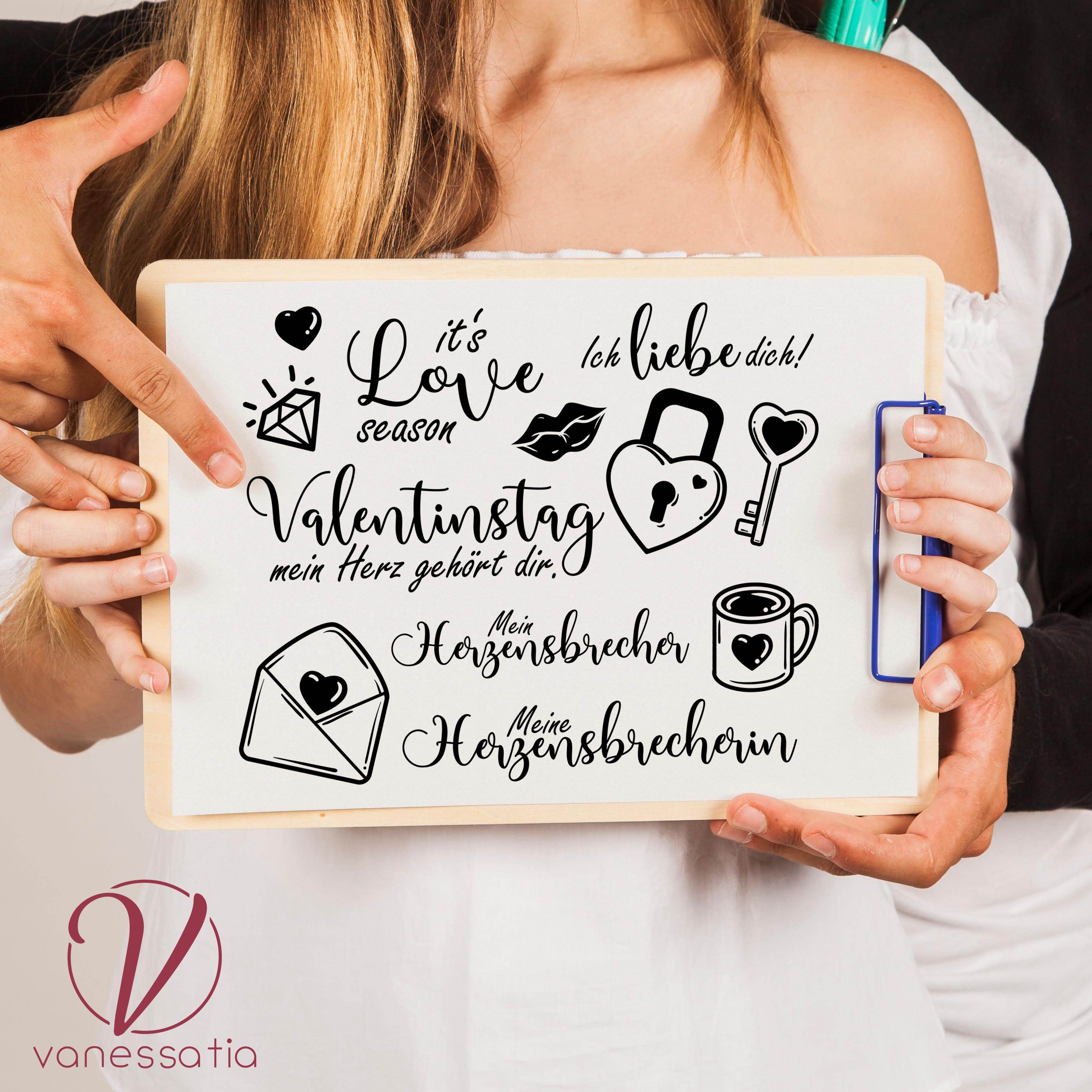 Valentinstagsset 2025 Plotten - Sewando