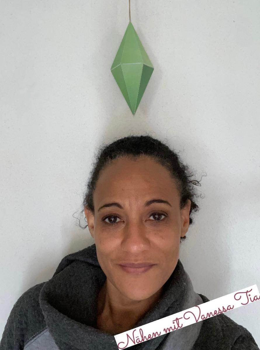 Plumbob Sims Faschingskostüm | Gefühlsdiamant Plotterdatei - Sewando