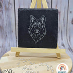 Wolf-kopf | 2 Varianten Plotterdatei - Sewando