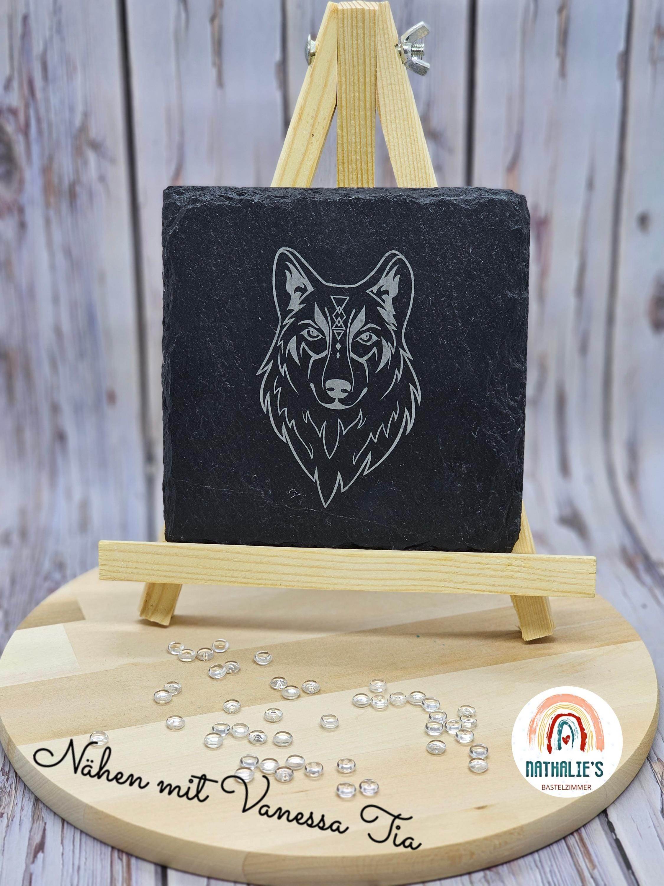 Wolf-kopf | 2 Varianten Plotterdatei - Sewando