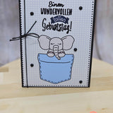 Einstecktasche Elefant - 3 Varianten Plotterdatei - Sewando