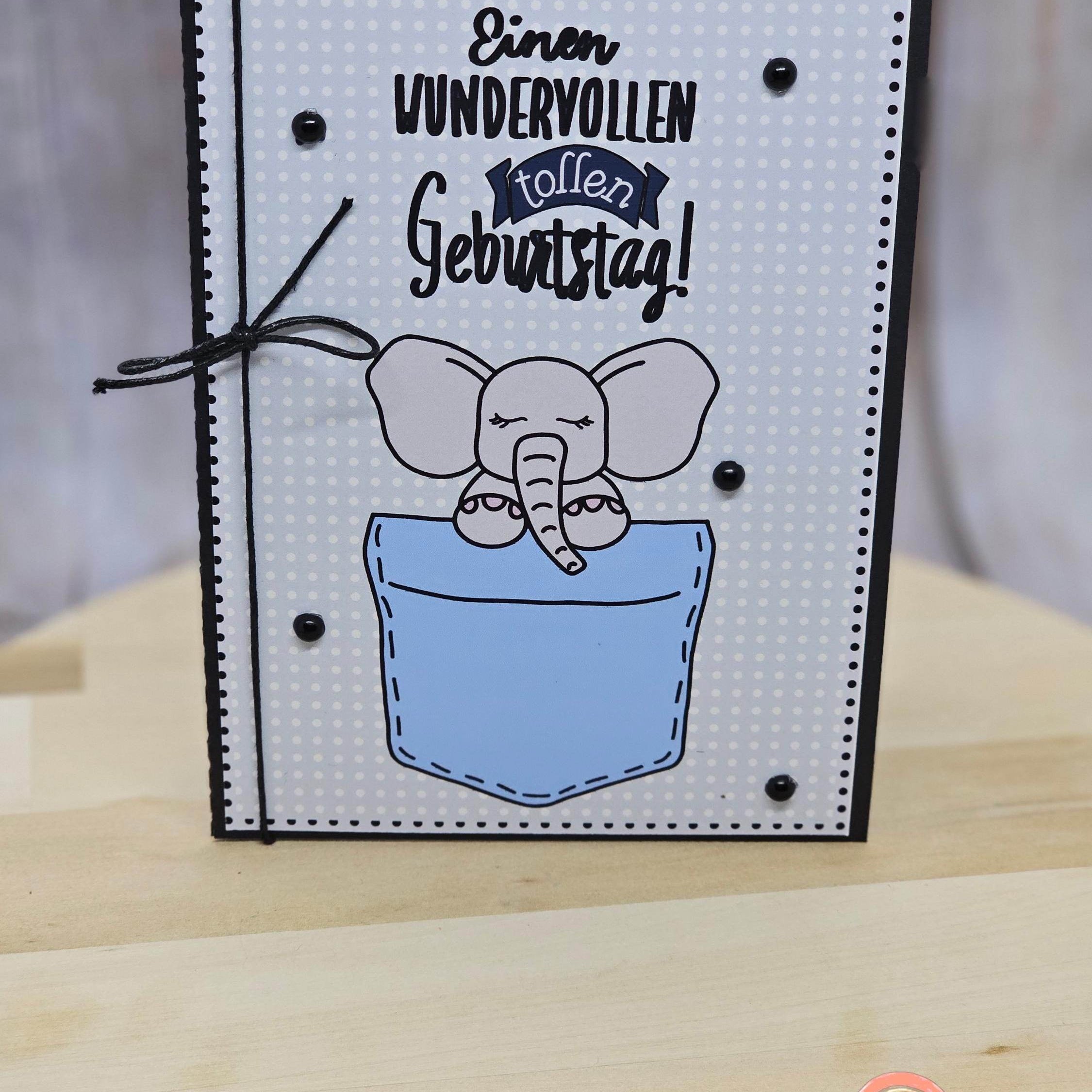 Einstecktasche Elefant - 3 Varianten Plotterdatei - Sewando
