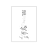 Geburtstagskarte 1 download Geburtstag Karte Grußkarte A4 digitaler Sofortdownload zum selbst ausdrucken pdf - Sewando