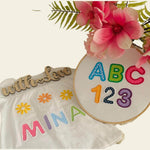 Stickdatei 3D Applikation Schrift ca. 65mm Set 979 - Sewando