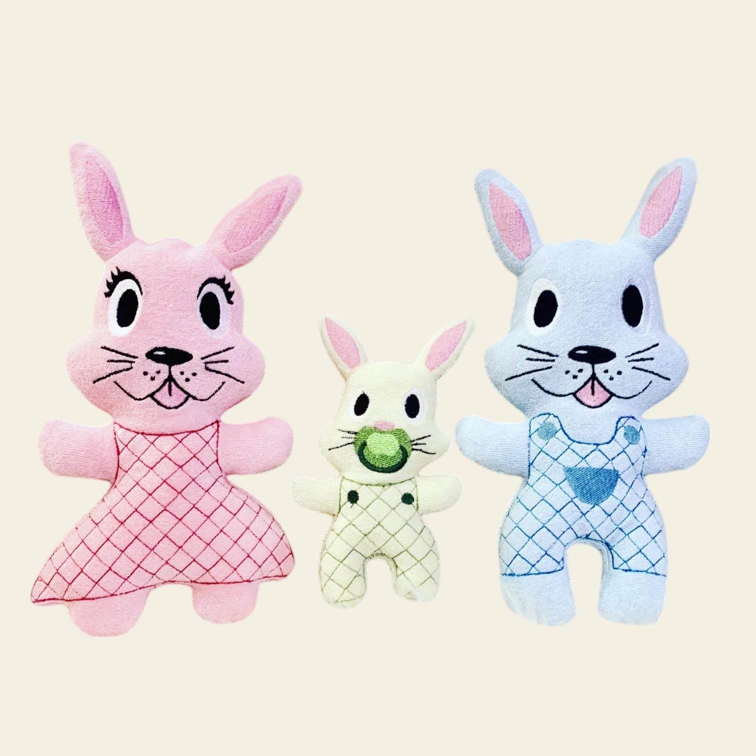 Stickdatei Familie Hase In the Hoop Set 666 - Sewando