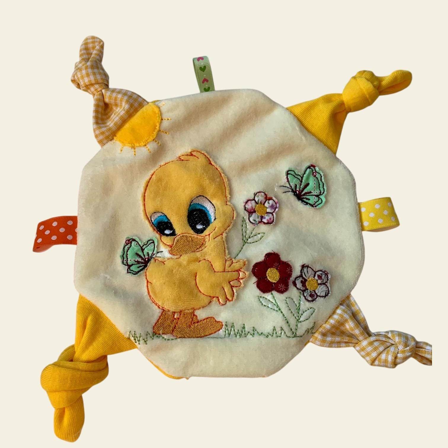 Stickdatei Ente 1 Knistertuch Applikation Set 811 - Sewando