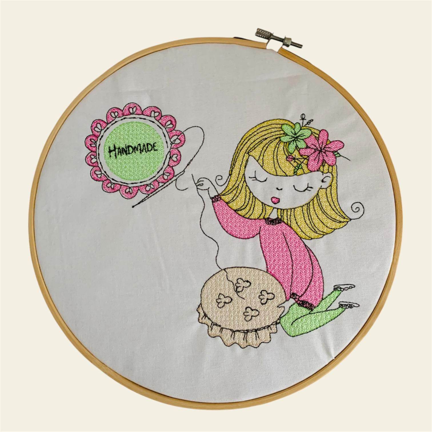 Stickdatei Cute Girl 4 Sticken Set 933 - Sewando