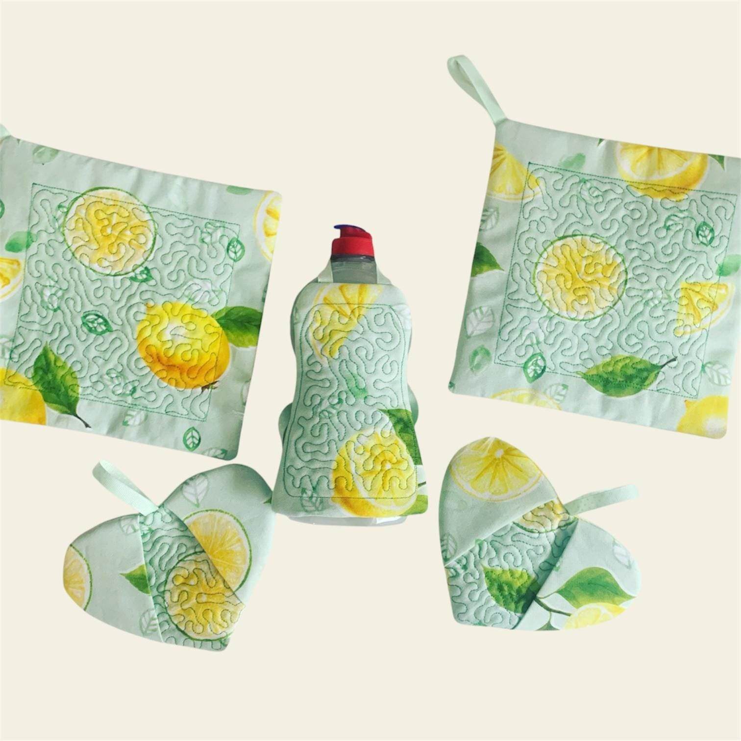 Stickdatei Küche Spülschürze, Topflappen, Untersetzer ITH 710/2 Mug Rug - Sewando