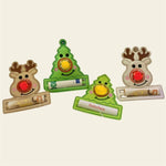 Stickdatei Weihnachten Tannenbaum Rentier mit Schoki Nase Gutscheine Set 905 - Sewando