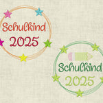 Stickdatei Einschulung Button 2025 Set 562 - Sewando
