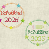 Stickdatei Einschulung Button 2025 Set 562 - Sewando