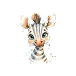 Zebra, Wandbild, druckbare Kunst, Poster, Kinderzimmer - Sewando