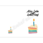Geburtstagskarte 18 download Geburtstag Karte Grußkarte A4 digitaler Sofortdownload zum selbst ausdrucken pdf - Sewando