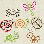 Stickdatei Wiesenfreunde 2 10x10cm Applikation Set 195 - Sewando