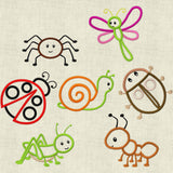 Stickdatei Wiesenfreunde 2 10x10cm Applikation Set 195 - Sewando