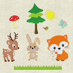 Stickdatei Tiere im Wald 1 Set 114 - Sewando