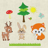 Stickdatei Tiere im Wald 1 Set 114 - Sewando