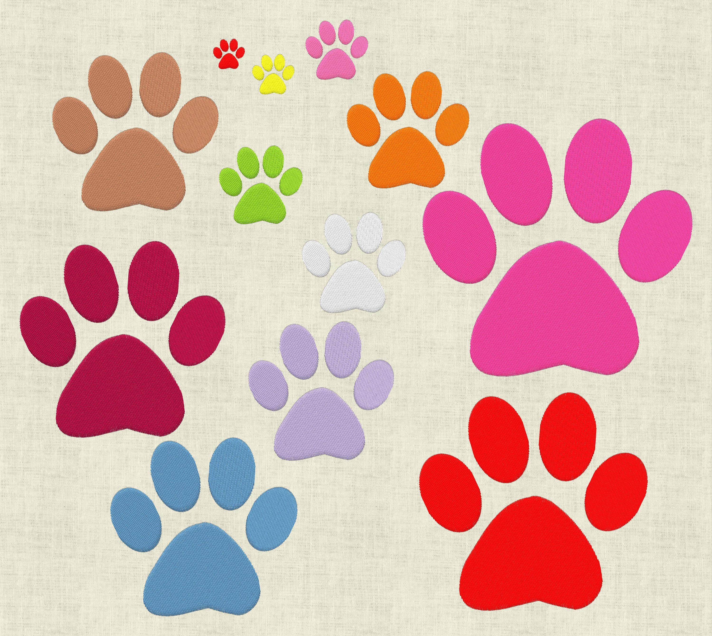 Stickdatei Hund Pfote Set 618 - Sewando