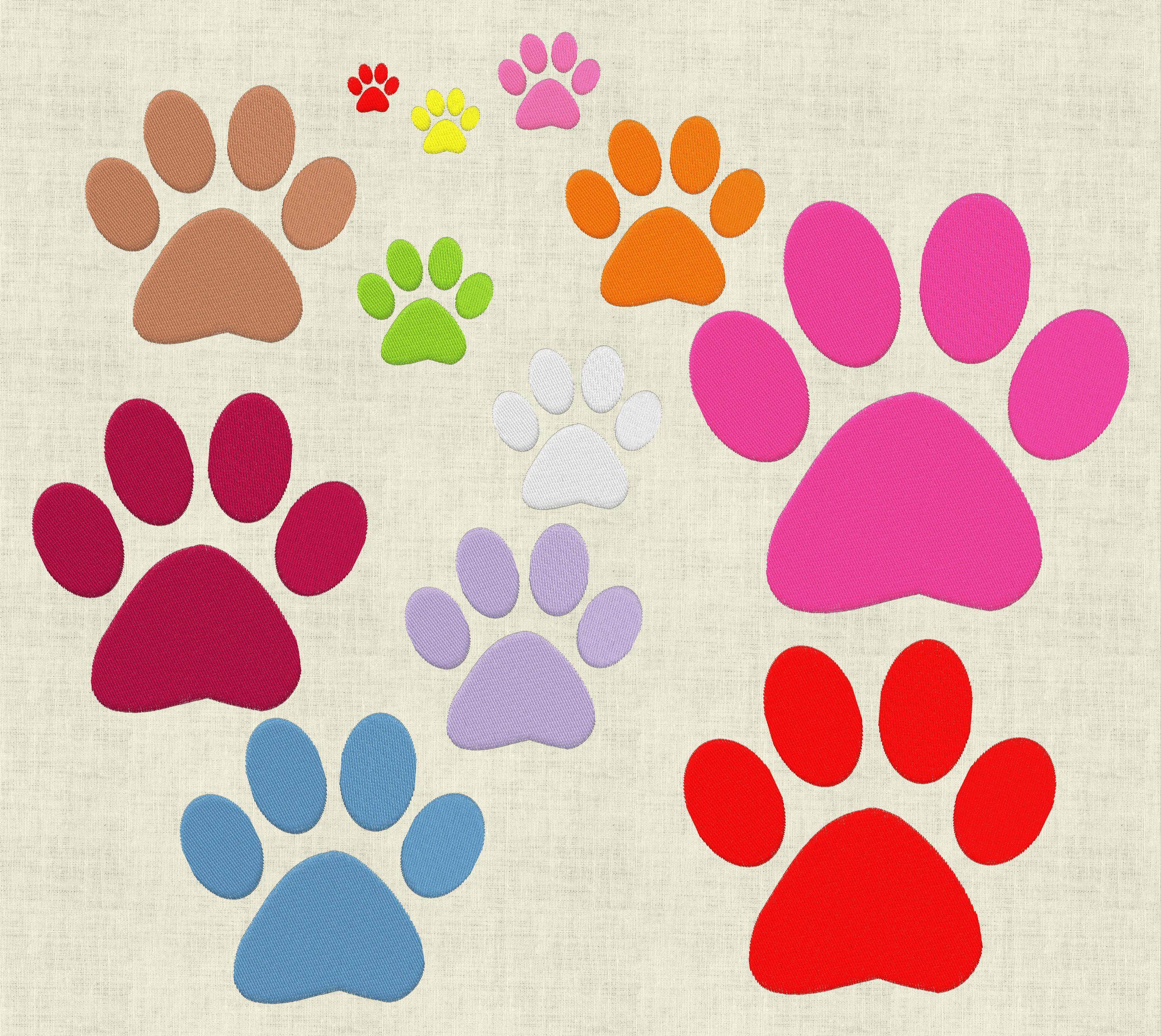 Stickdatei Hund Pfote Set 618 - Sewando