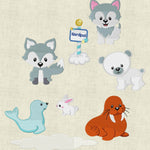 Stickdatei Tiere am Nordpol Set 142 - Sewando