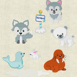 Stickdatei Tiere am Nordpol Set 142 - Sewando
