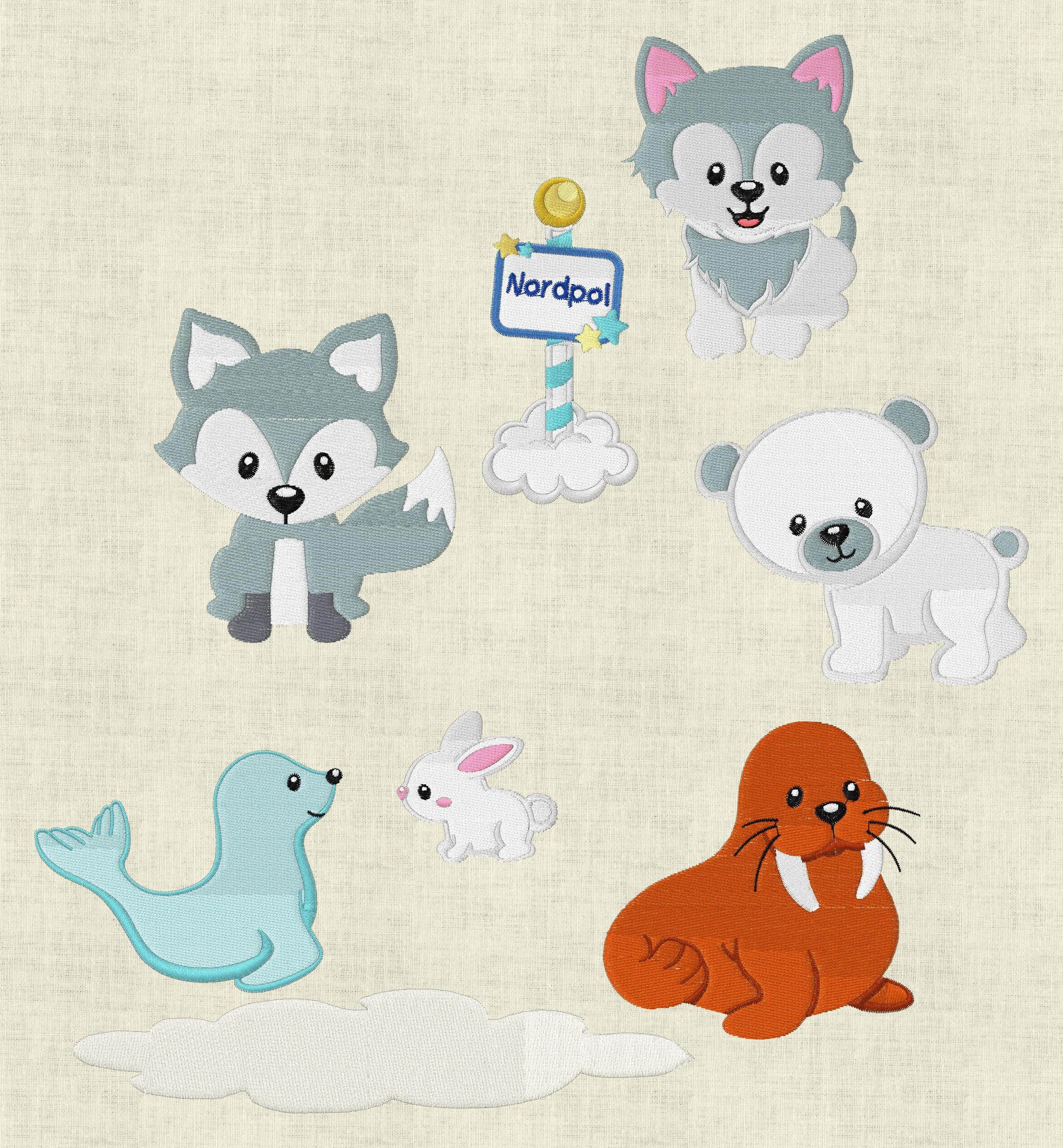 Stickdatei Tiere am Nordpol Set 142 - Sewando