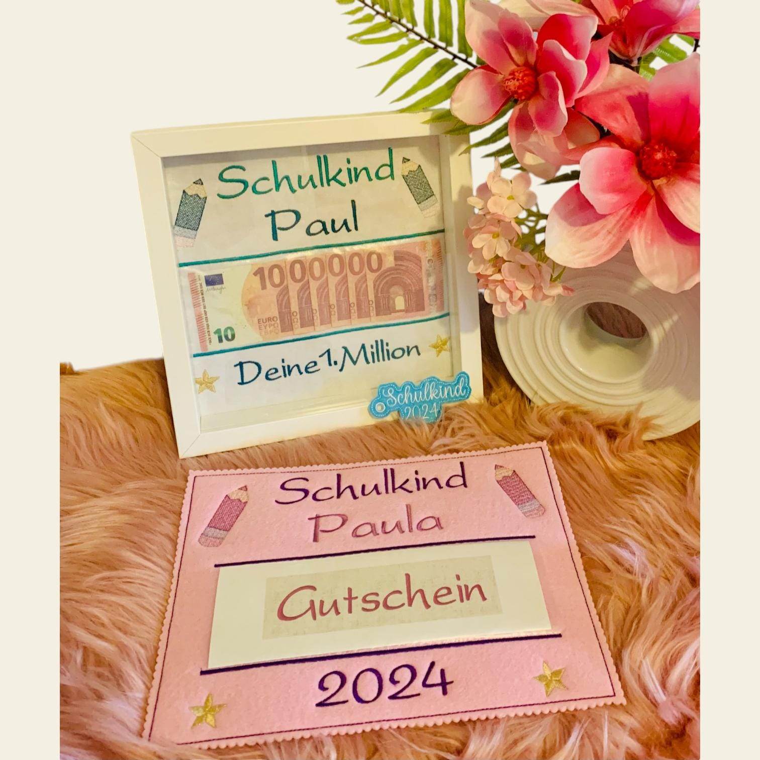 Stickdatei Deine 1. Million zur Einschulung Set 956 - Sewando