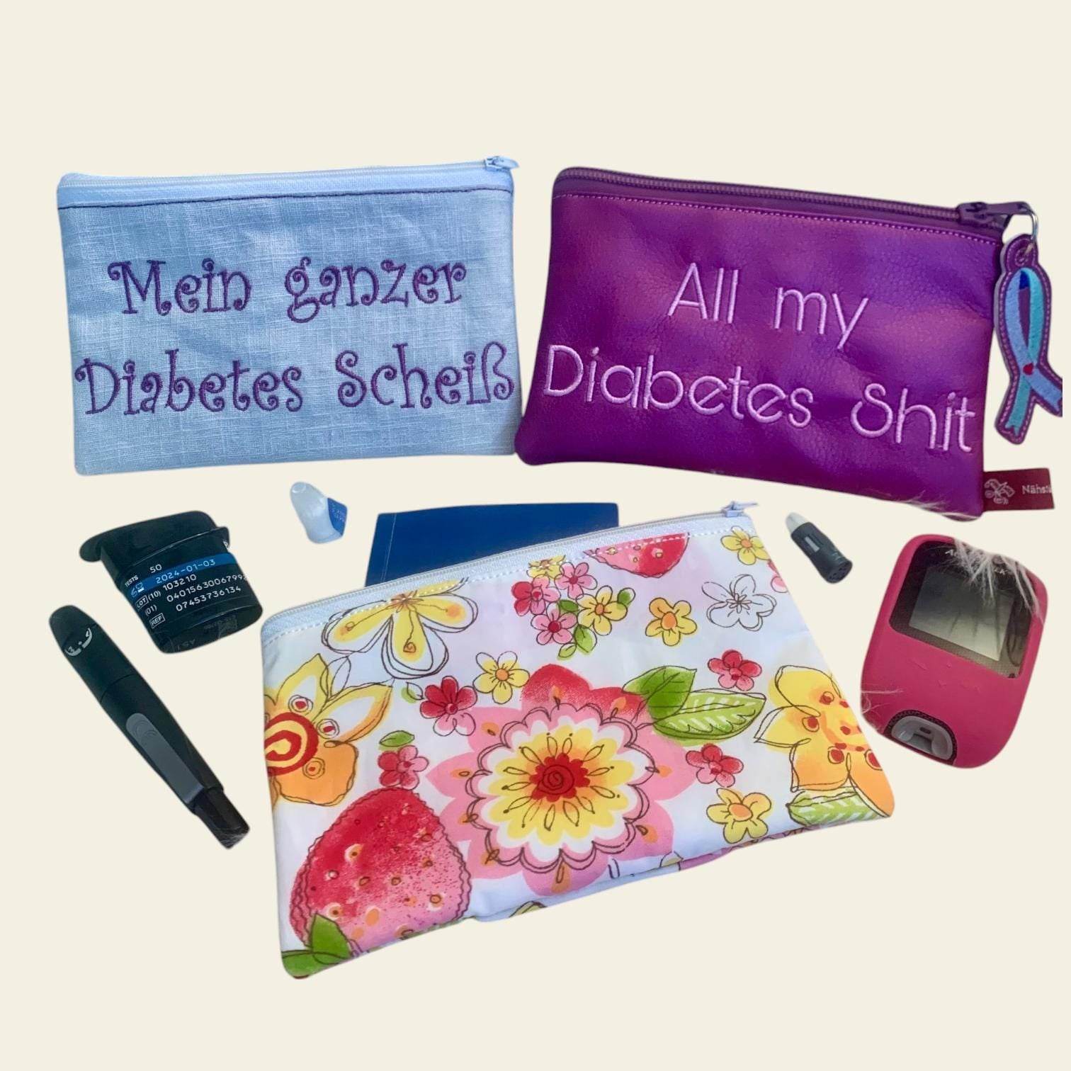 Stickdatei Tasche für Diabetes Set 917 Kosmetiktasche - Sewando