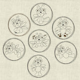 Stickdatei Schmetterling Teddy Engel Doodle Rahmen Set 201/1 - Sewando