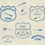 Stickdatei Handwerker Werkzeug Button Set 311 - Sewando